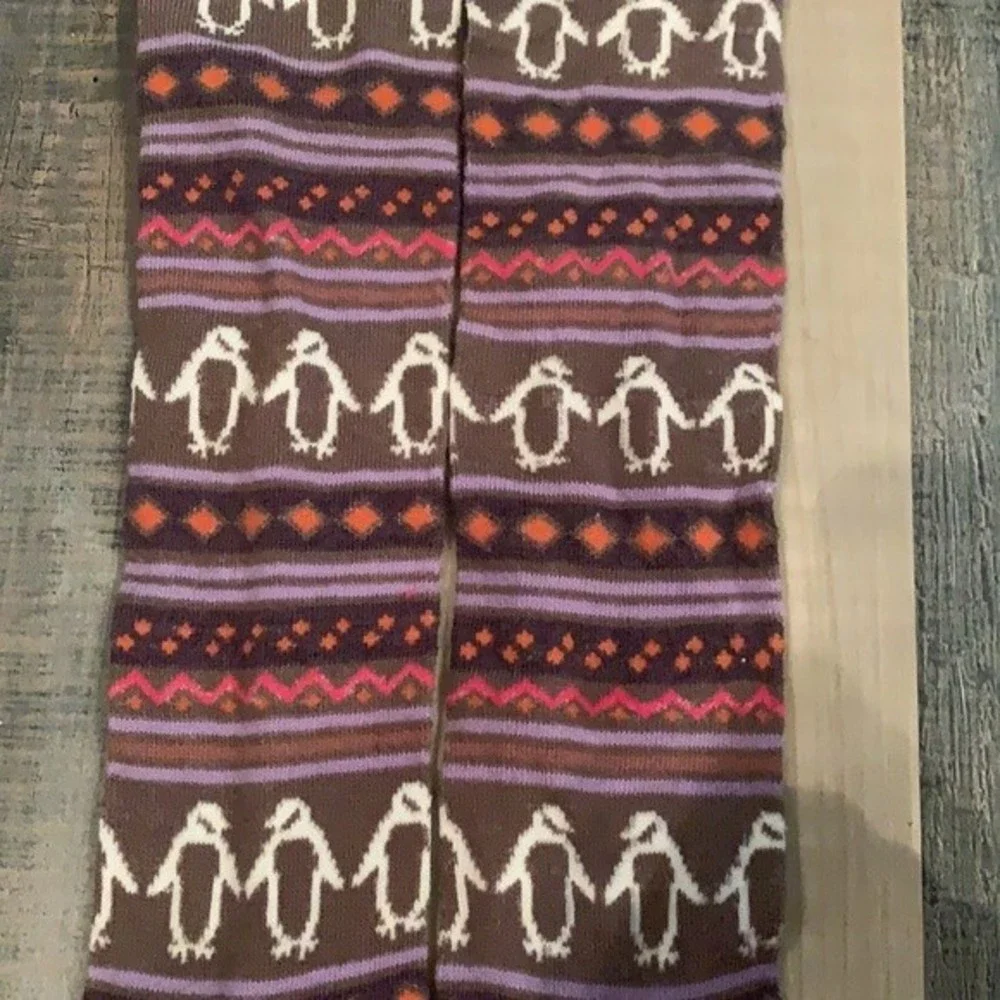 Penguin Winter Holiday Long Socks Unisex Christmas Time Cozy Gift OS Fits Most